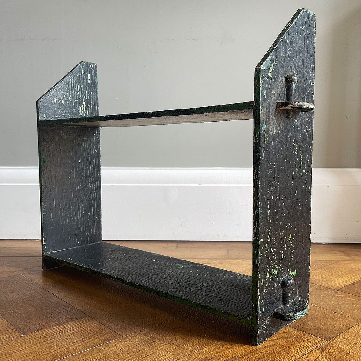 A Pair of Old Painted Shelves - IntoVintage.co.uk – Intovintage.co.uk