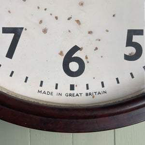 A Vintage Smith's 'Sectric' Wall Clock from the 1940s, made by the English clock company Smiths.. Made from brown Bakelite which is in nice clean condition having been polished and waxed, with an off white dial and retaining its original hands - SHOP NOW - www.intovintage.co.uk