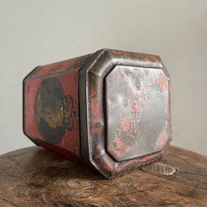 A Coronation Tea Tin for King Edward & Queen Mary from 1935 with a wonderful ratty patina - SHOP NOW - www.intovintage.co.uk