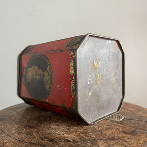 A Coronation Tea Tin for King Edward & Queen Mary from 1935 with a wonderful ratty patina - SHOP NOW - www.intovintage.co.uk