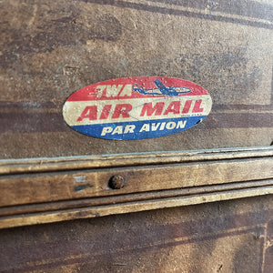 Keep all your treasures safe in this vintage child's Toy Treasure Chest. With some old colourful travel labels still on it - SHOP NOW - www.intovintage.co.uk