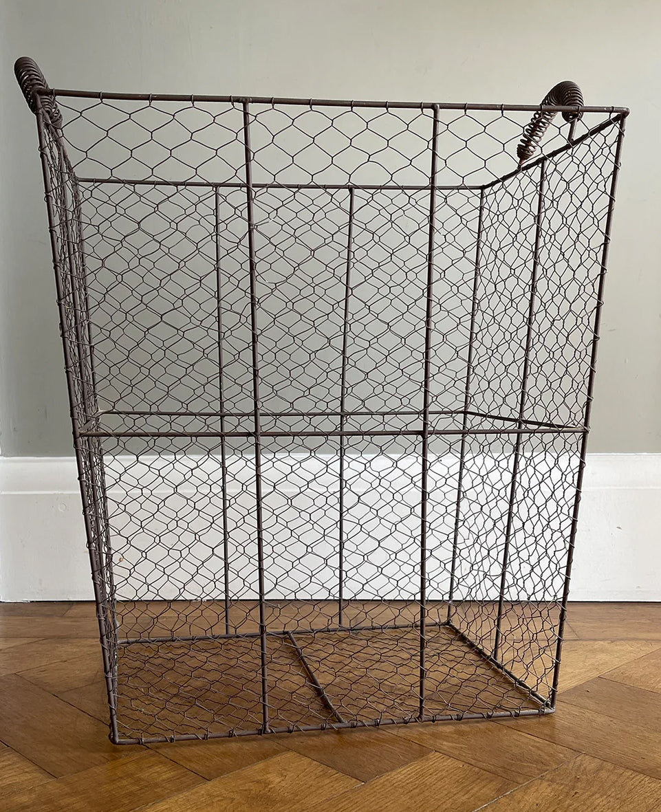 A smart looking Edwardian Wire Storage Bin with handles - SHOP NOW - www.intovintage.co.uk

£75.00 GBP