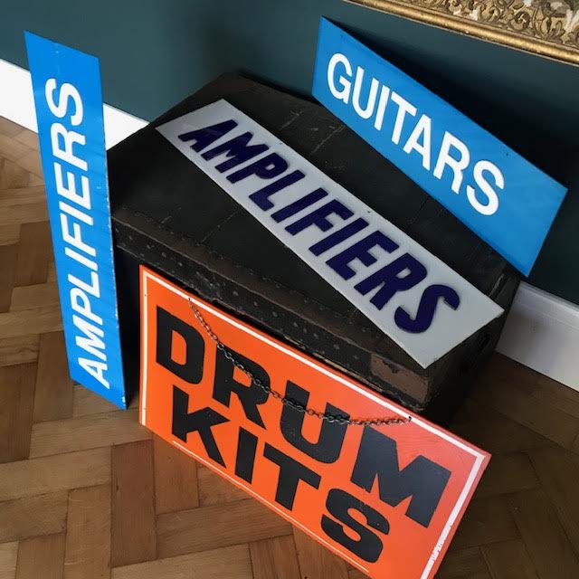 Vintage Music Shop Signs - SHOP NOW - www.intovintage.co.uk