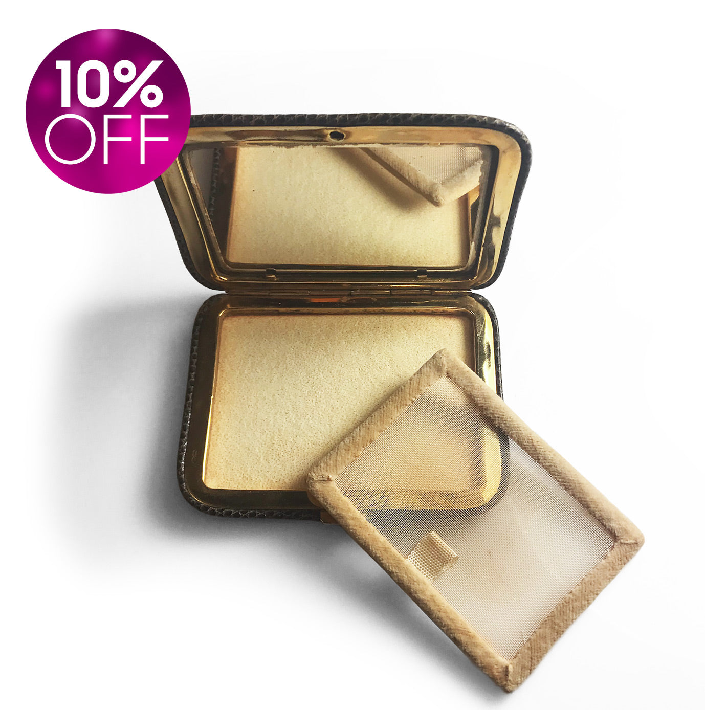 Vintage Reptile Skin Compact