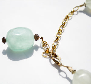 Vintage Green Agate Necklace. Find this and other Vintage jewellery for sale at Intovintage.co.uk. Into Vintage