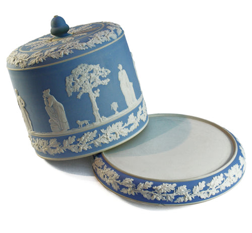 Impressive Jasperware Stilton dish and cover. Find this and other Beautiful Vintage items for you home at Intovintage.co.uk.