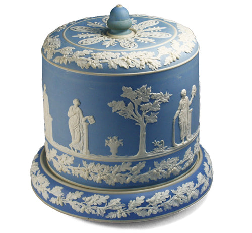 Impressive Jasperware Stilton dish and cover. Find this and other Beautiful Vintage items for you home at Intovintage.co.uk.