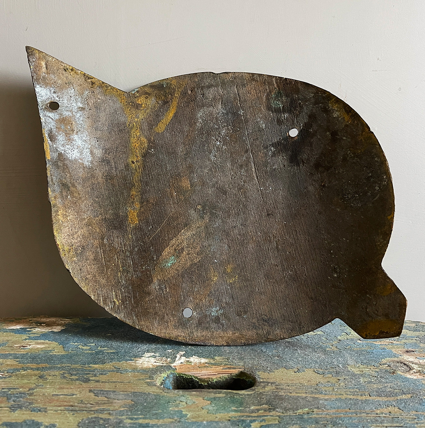 Industrial Brass Advance Sign