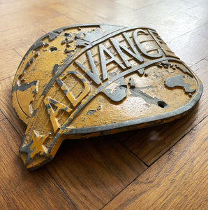 Industrial Brass Advance Sign