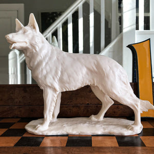 German shepherd dog figurine, a thoughtful gift for all dog lovers...woof! SHOP NOW - www.intovintage.co.uk