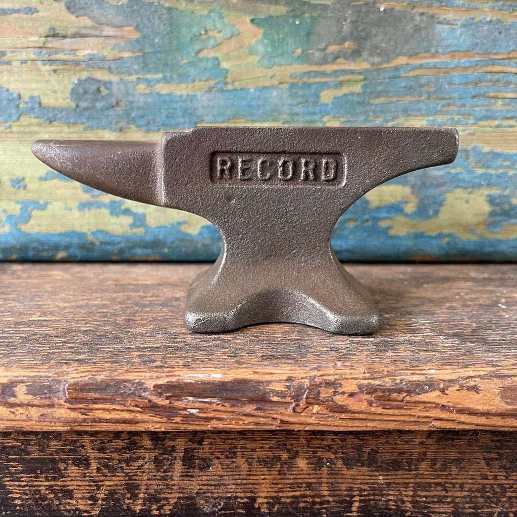 A small vintage Record Anvil. Handy in the workshop or makes a great display piece - SHOP NOW - www.intovintage.co.uk