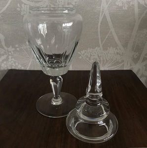 A beautiful pair of large antique cut glass chemist's apothecary jars. Each retain their original cut glass lids. In fantastic original condition - SHOP NOW - www.intovintage.co.uk