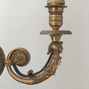 Elegant Empire Style 3 Arm Chandelier
