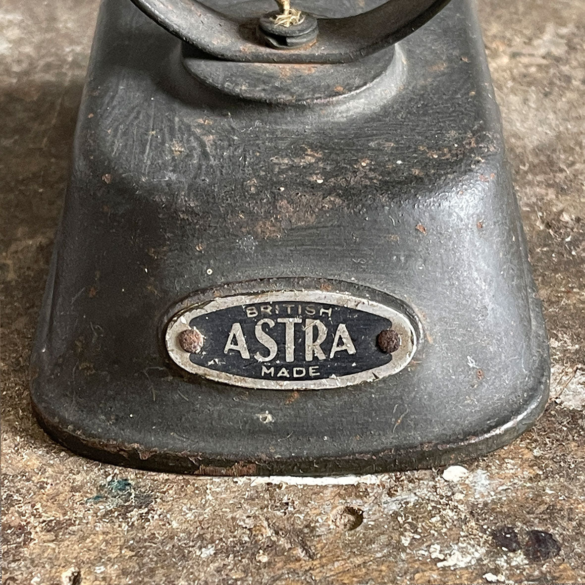 Cool little Astra Pharos die cast model of a Military Search Light. It has a glass lens and the 'Astra' manufactures  mark to the front of the base - SHOP NOW - www.intovintage.co.uk