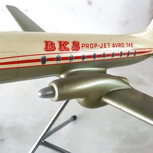 Uber cool Vintage Advertising Display Jet for BKS Air Transport Ltd. This came from the local Southend Airport and would have been displayed in the BKS Flight Office. BKS Air Transport was formed in 1952 and started operations in Feb 1952 as BKS Aerocharter - SHOP NOW -www.intovintage.co.uk