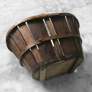 Original Period Devon Stave Basket in wonderful original condition - SHOP NOW - www.intovintage.co.uk
