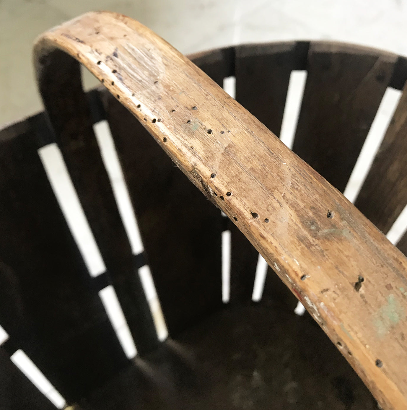 Original Period Devon Stave Basket in wonderful original condition - SHOP NOW - www.intovintage.co.uk