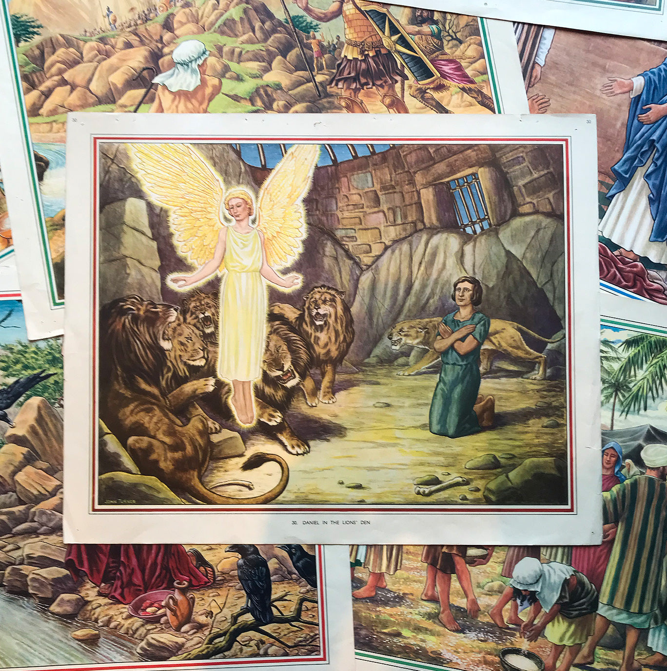 Twenty beautiful, large full colour plates of scenes from the bible. Originally from an Enid Blyton Old Testament Picture box published by MacMilan in 1950. - SHOP NOW - www.intovintage.co.uk