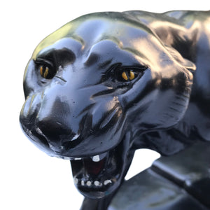 Vintage 1930's Deco Chalkware Black Panther. Find this and other Beautiful Vintage items for you home at Intovintage.co.uk.