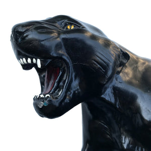Vintage 1930's Deco Chalkware Black Panther. Find this and other Beautiful Vintage items for you home at Intovintage.co.uk.