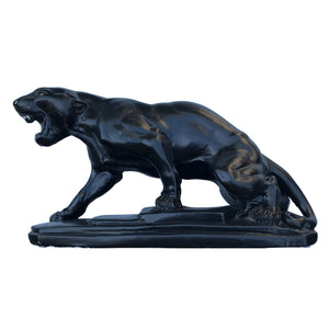 Vintage 1930's Deco Chalkware Black Panther. Find this and other Beautiful Vintage items for you home at Intovintage.co.uk.