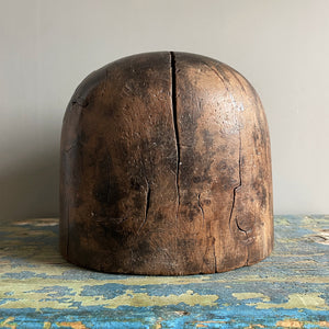 This Milliners Hat Block is a real beauty. Perfectly aged, great colour and oh so tactile.The perfect resting place for resting you hat or cap when not in use - SHOP NOW - www.intovintage.co.uk