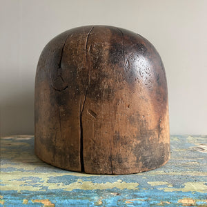 This Milliners Hat Block is a real beauty. Perfectly aged, great colour and oh so tactile.The perfect resting place for resting you hat or cap when not in use - SHOP NOW - www.intovintage.co.uk