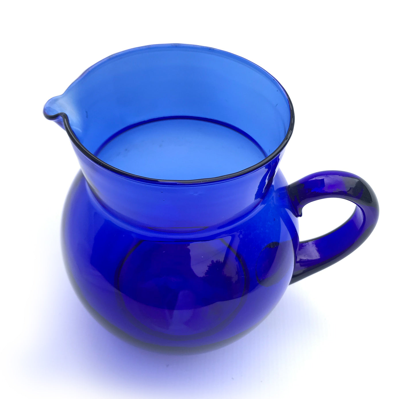 Beautiful hand blown glass jug in a stunning cobalt blue - SHOP NOW - www.intovintage.co.uk
