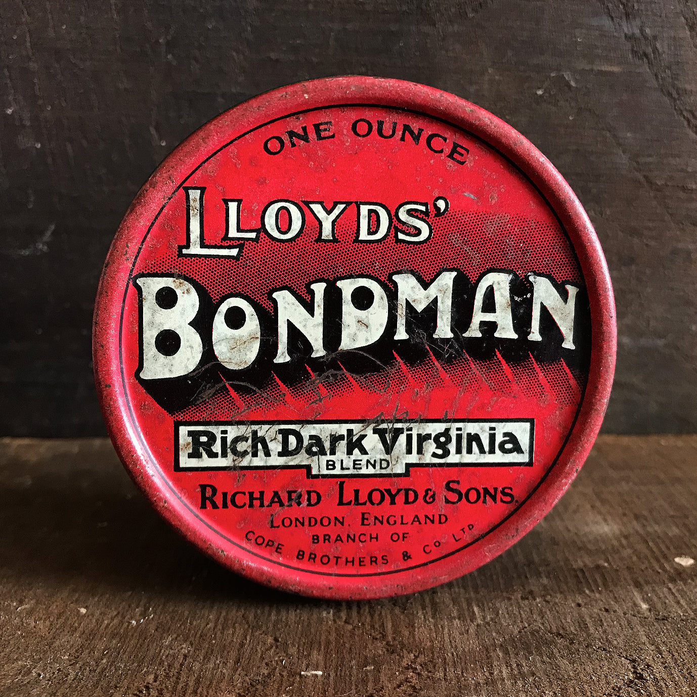 Vintage Lloyds' Bondman Tobacco Tin - SHOP NOW - www.intovintage.co.uk