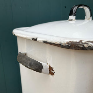 A Vintage Enamel Bread Bin