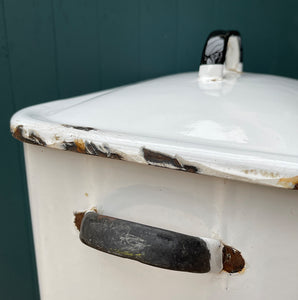 A Vintage Enamel Bread Bin