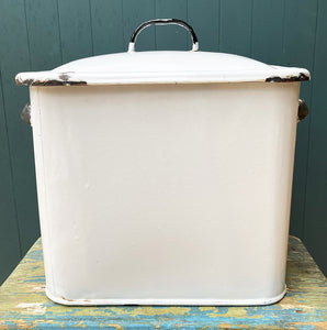 A Vintage Enamel Bread Bin