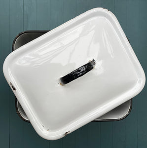 A Vintage Enamel Bread Bin