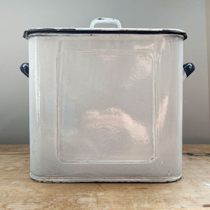 A Vintage Enamel Bread Bin