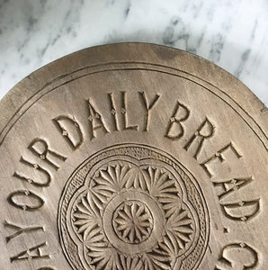 Beautiful Scottish breadboard with the Lord's Prayer, late 19th, early 20th C - SHOP NOW - www.intovintage.co.uk