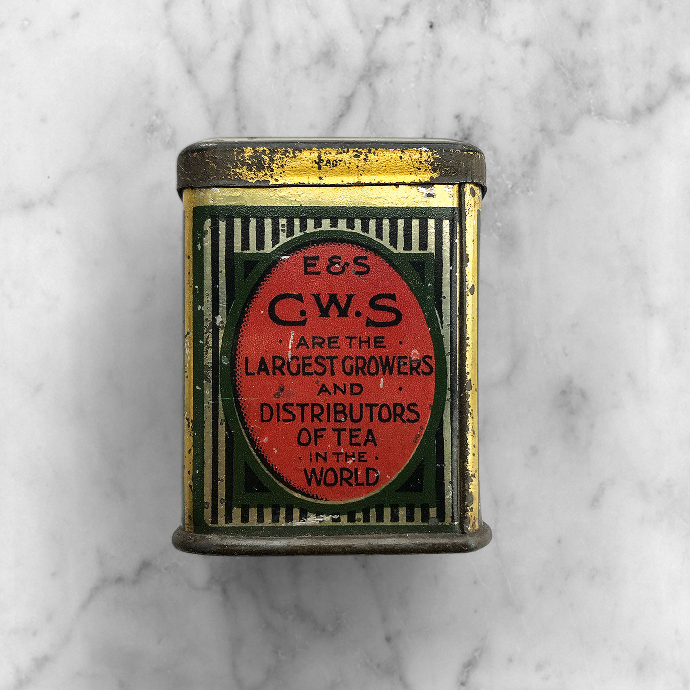 Cws Instant Tea Powder Vintage CWS Tea Sample Tin - IntoVintage.co.uk – Intovintage.co.uk