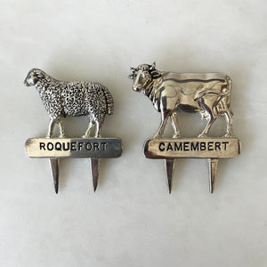 A Pair of Vintage French Cheese Markers