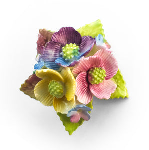 Vintage Bouquet of Flowers Ear Clips and Brooch Set.  Find these and other Vintage items for sale at Intovintage.co.uk.