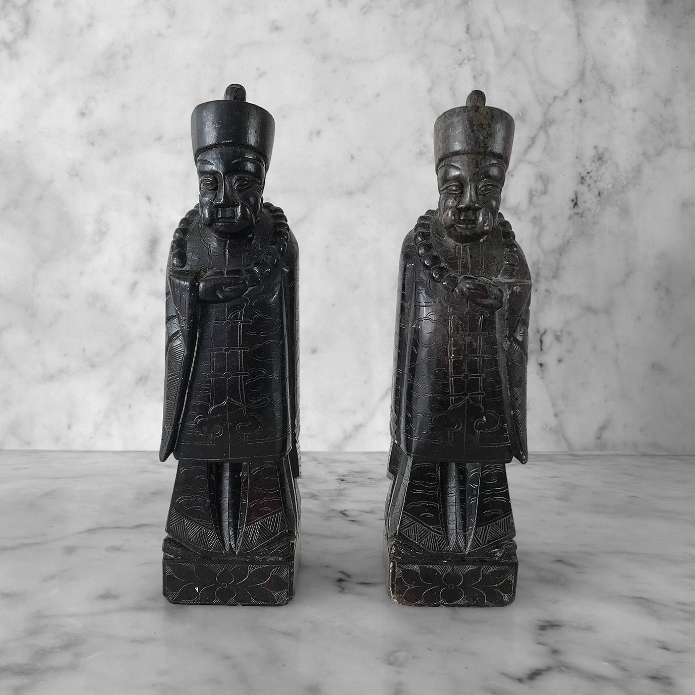 Antique Stone Chinese Figures