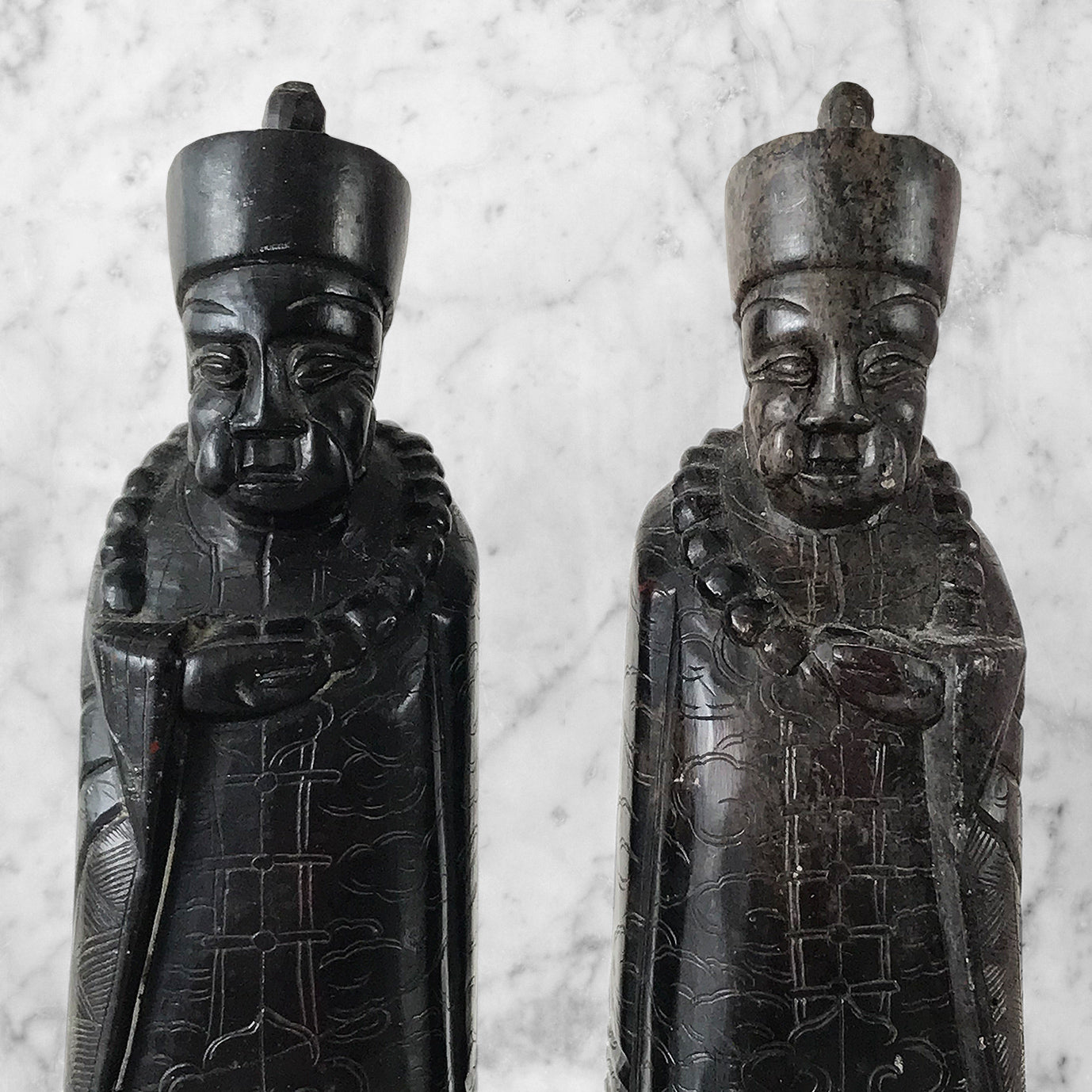 Antique Stone Chinese Figures