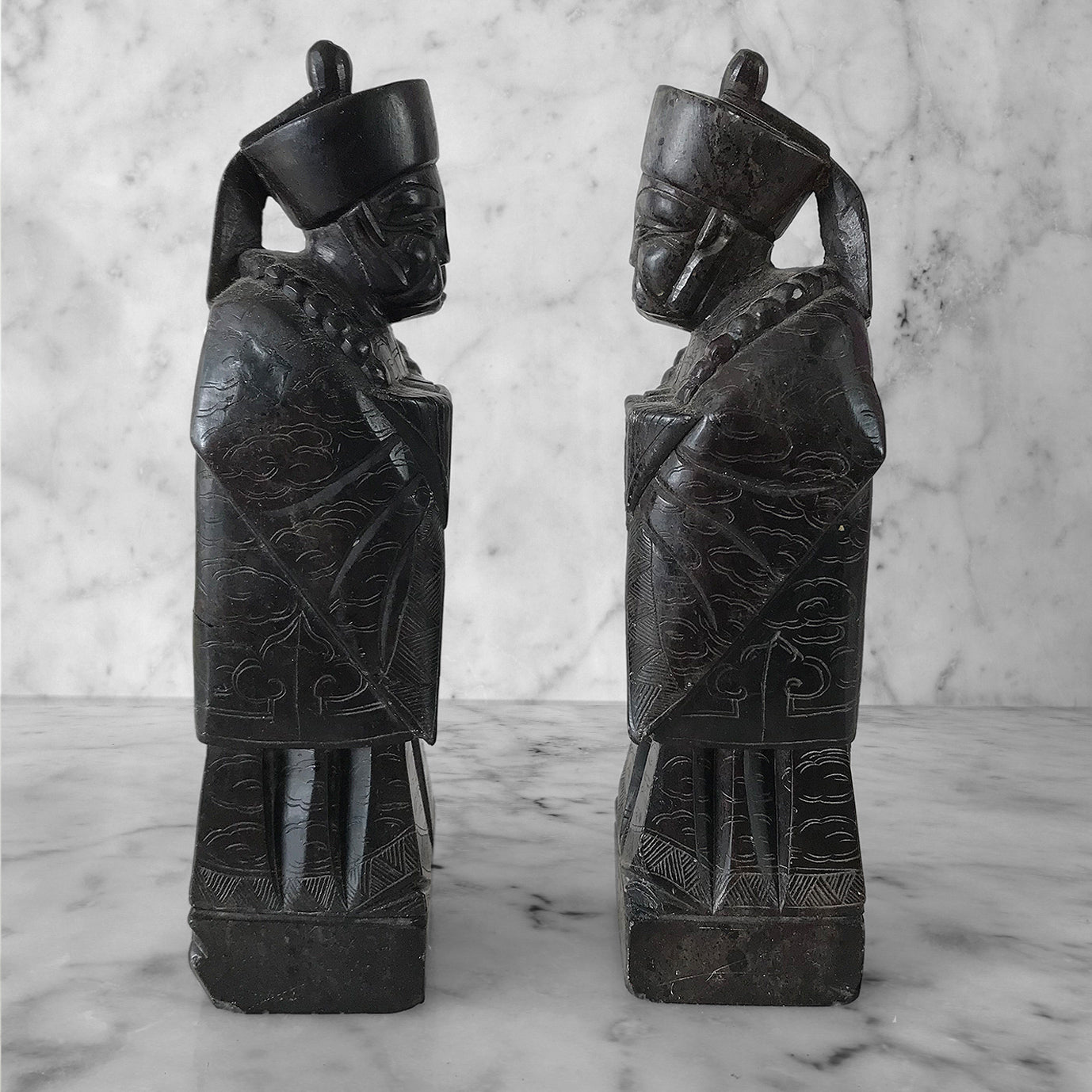 Antique Stone Chinese Figures