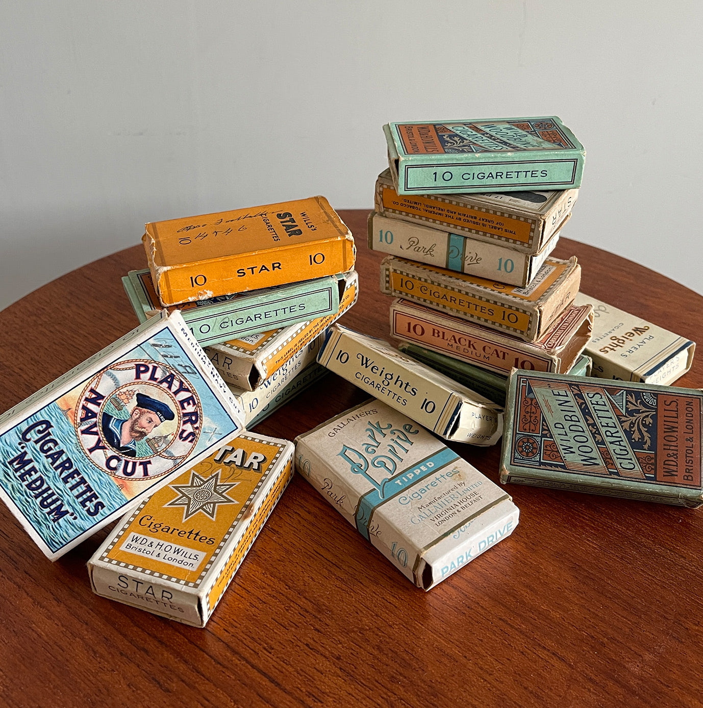 50 vintage cigarette packs are decorated with fantastic typography and imagery - SHOP NOW -  www.intovintage.co.uk