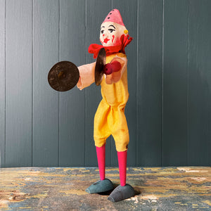 Vintage Cymbal Playing Clown