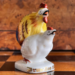 A Pair of Vintage Sexy Chickens from Belgium. Marked Bruxelles 1935 - SHOP NOW - www.intovintage.co.uk