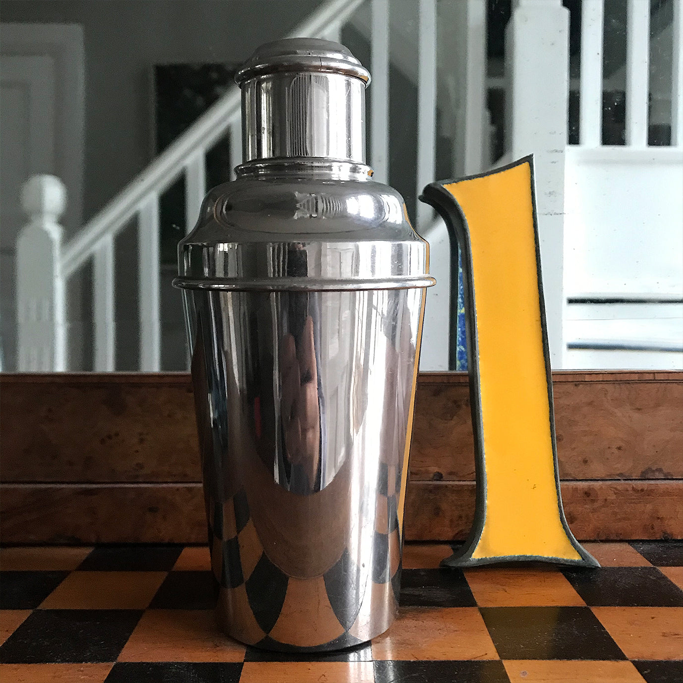 Deco Chrome Plate Cocktail Shaker