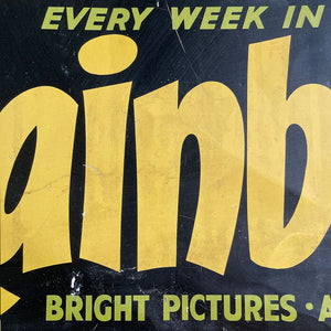 A Vintage Tin Comic Advertising Sign