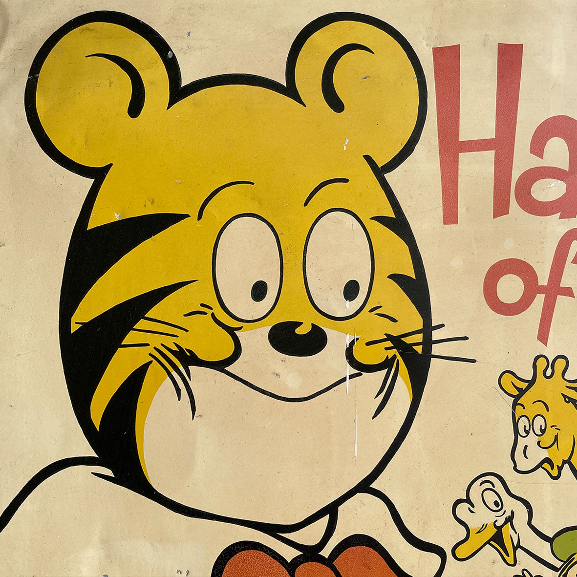 A Vintage Tin Comic Advertising Sign