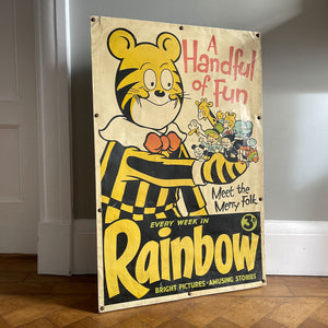 A Vintage Tin Comic Advertising Sign