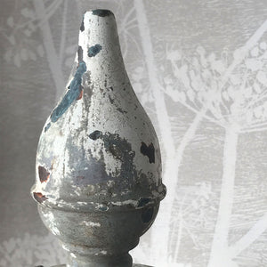 Beautifully distressed large Victorian Antique Copper Lantern. Years of weather have turned this lamp in to a thing of beauty. It stands XX tall with a decorative lead border that has remnants of the gold paint that adorned it. In good structural order having been dismantled, cleaned and re-assembled - SHOP NOW - www.intovintage.co.uk