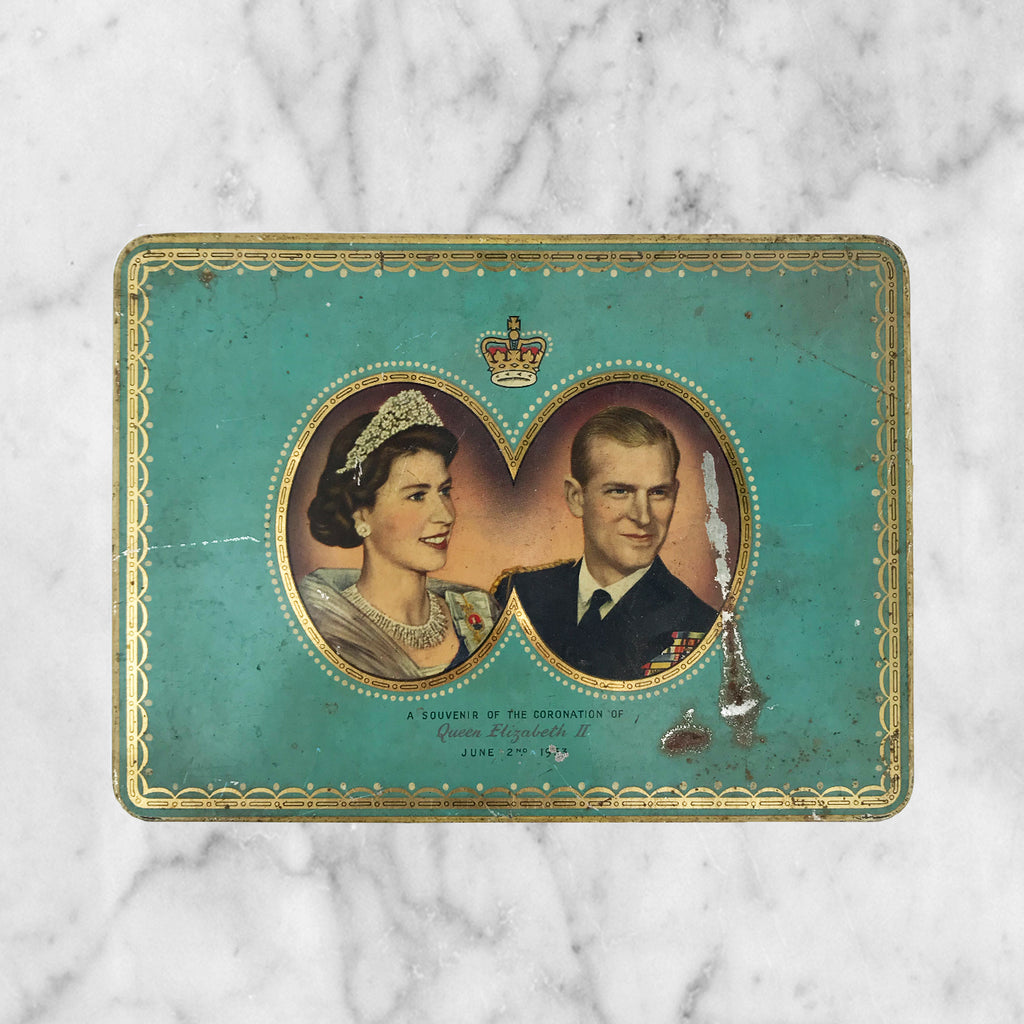 Nicely aged with a wonderful vintage colour, commemorating Elizabeth II's Coronation on June 2nd 1953 - SHOP NOW - www.intovintage.co.uk